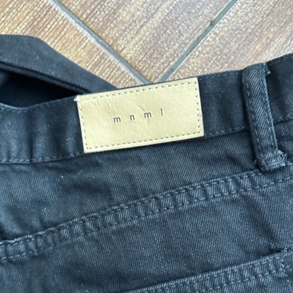 MNML Distressed Black Skinny Jeans - Picture 5 of 7